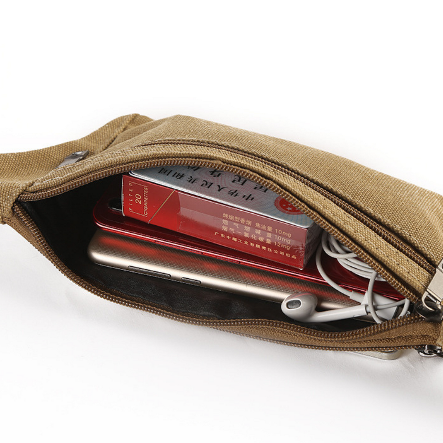 Running Sport Canvas Bum Bag Waist Phone Money Belt Zip Hiking Pouch Wallet NEW