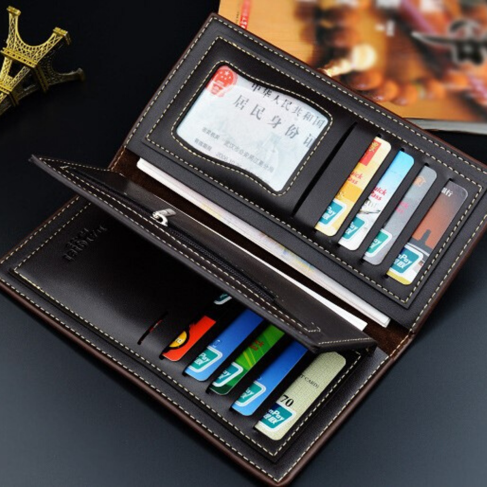 Mens Womens Leather Wallets Phone Cards Coin Photo ID Purse - BBG (BrandsByG) Australia