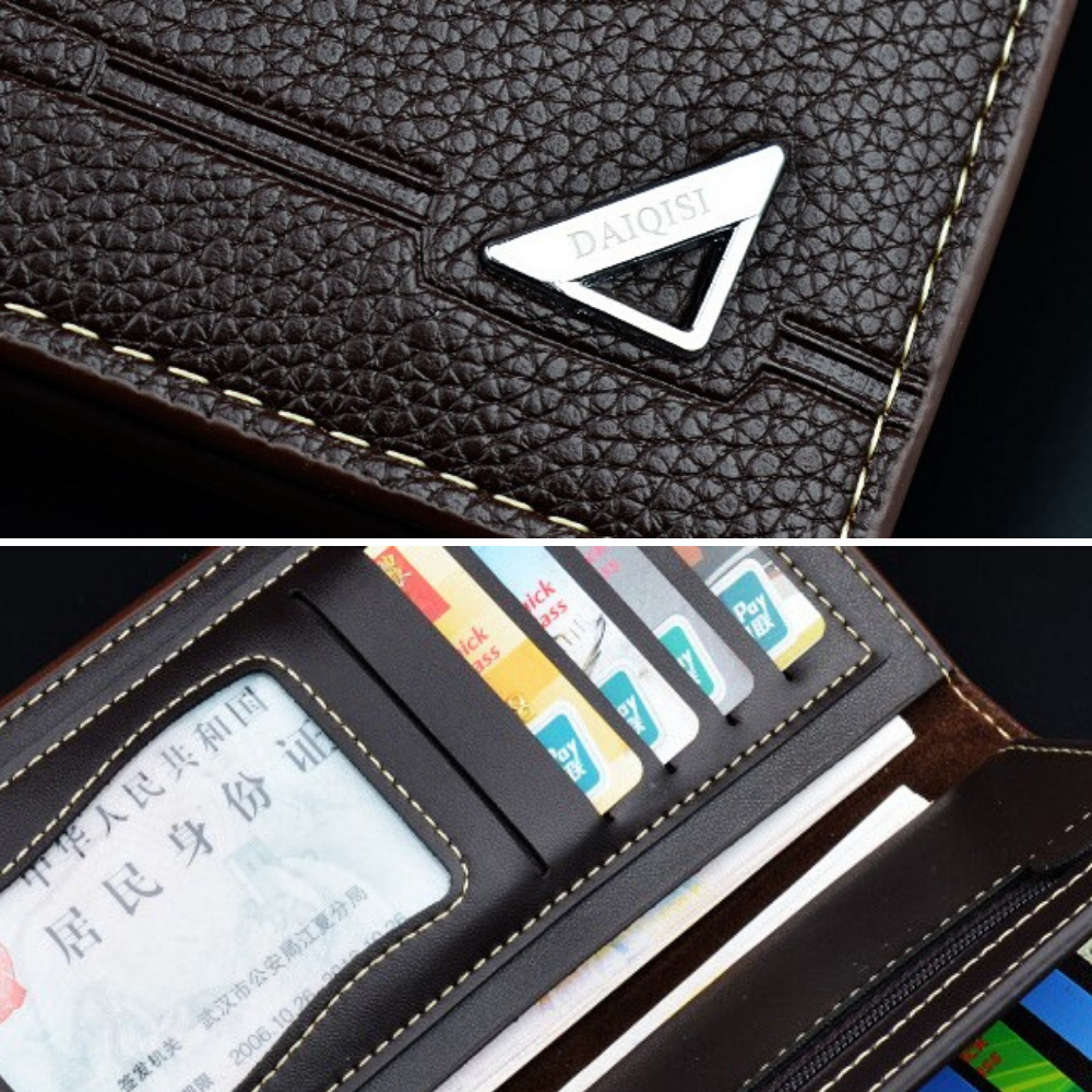 Mens Womens Leather Wallets Phone Cards Coin Photo ID Purse - BBG (BrandsByG) Australia
