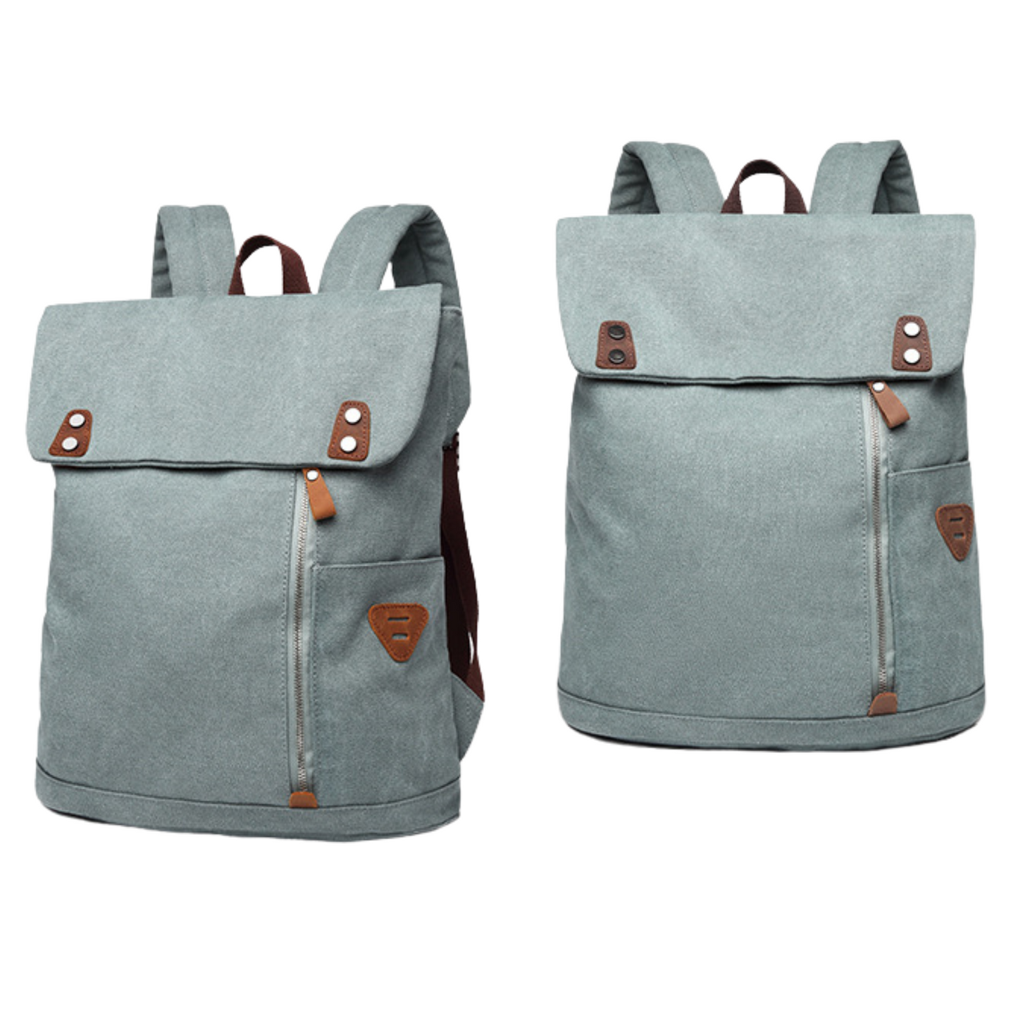 Hiking School Travel Sport Bags Large Canvas Backpack Shoulder Bag