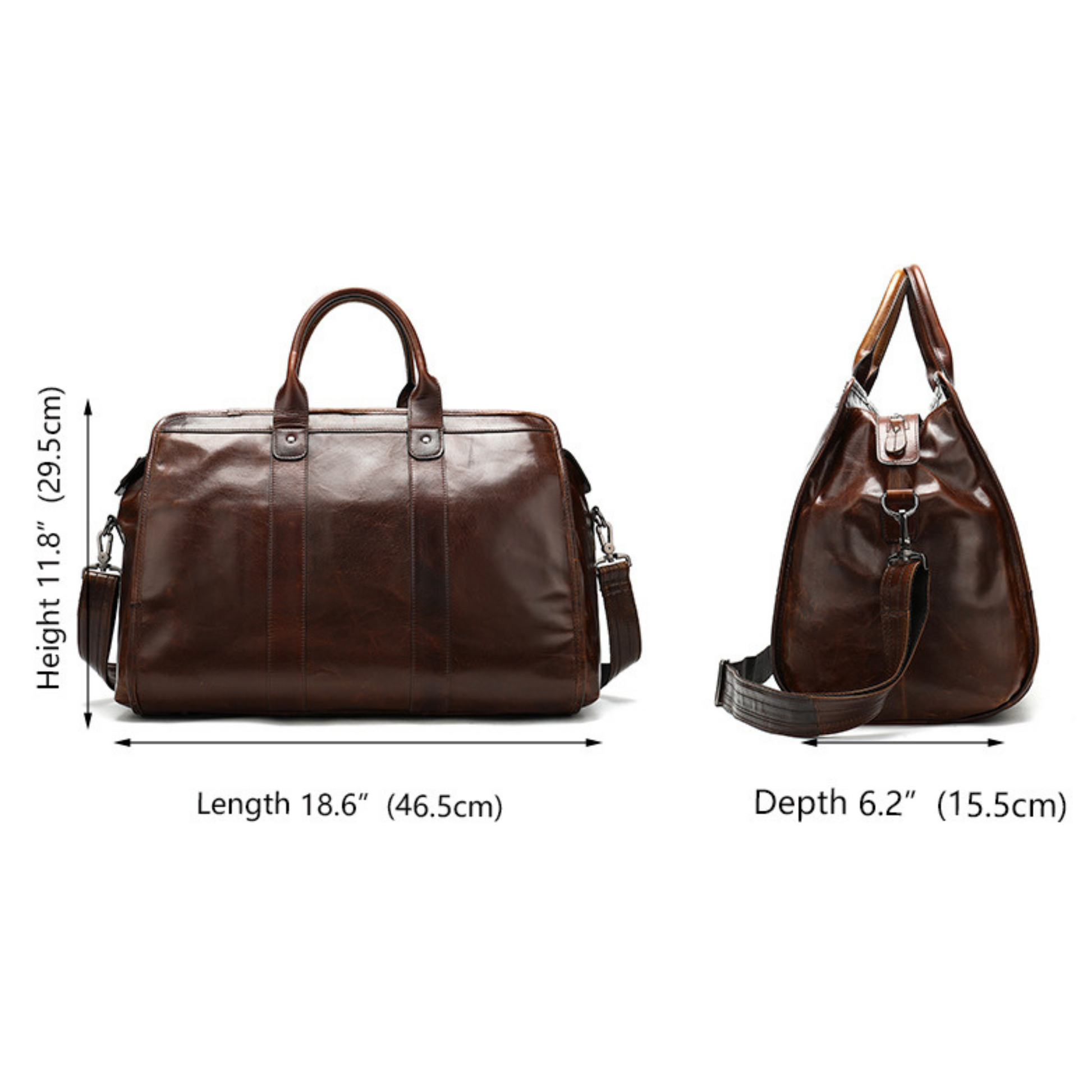 Ultimate Top Grain Genuine Leather Duffle Bags Travel Work