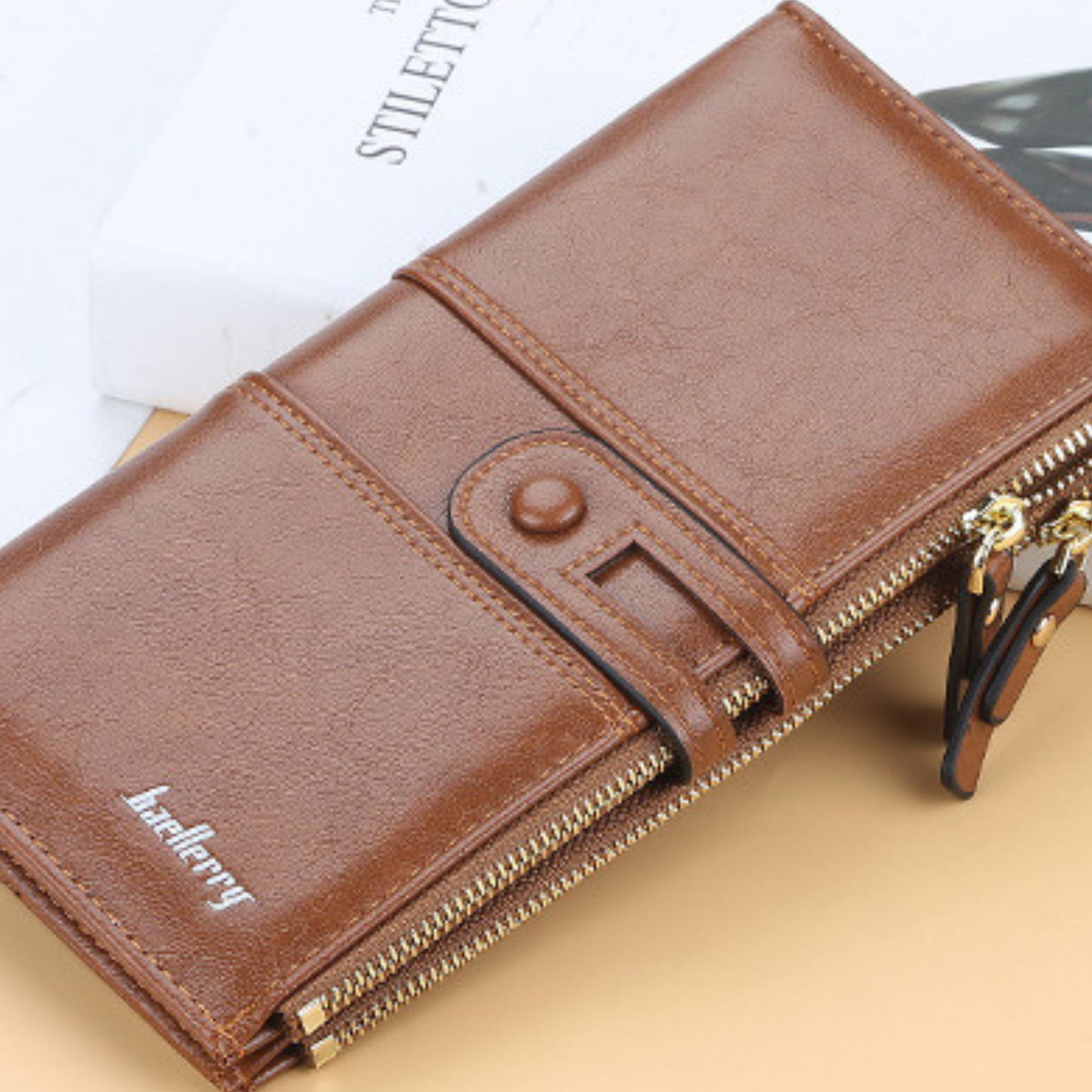 Women's  Men's Genuine Leather Phone Coin Card Cash Wallet Purse Organiser