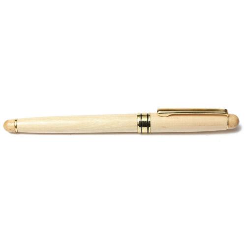 Calligraphy Fountain Pen with Refillable bladder in Maple wood finish Black or Blue Ink - BrandsByG