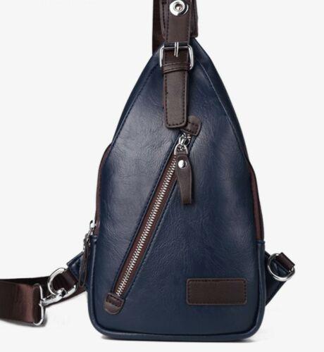 Mens Leather Messenger Shoulder School Bags Vintage Travel Satchel Bag - BBG (BrandsByG) Australia