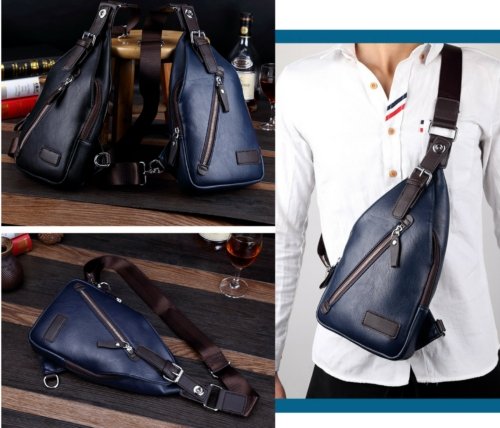 Mens Leather Messenger Shoulder School Bags Vintage Travel Satchel Bag - BBG (BrandsByG) Australia