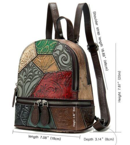 Multi Colour Genuine Italian Leather Shoulder Backpack Handbag