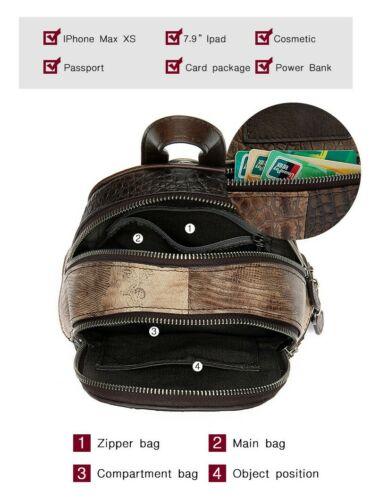 Multi Colour Genuine Italian Leather Shoulder Backpack Handbag Satchel Bag - BrandsByG